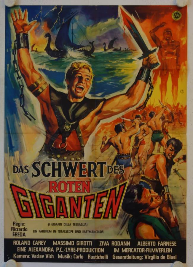 Das Schwert des roten Giganten originales deutsches Filmplakat